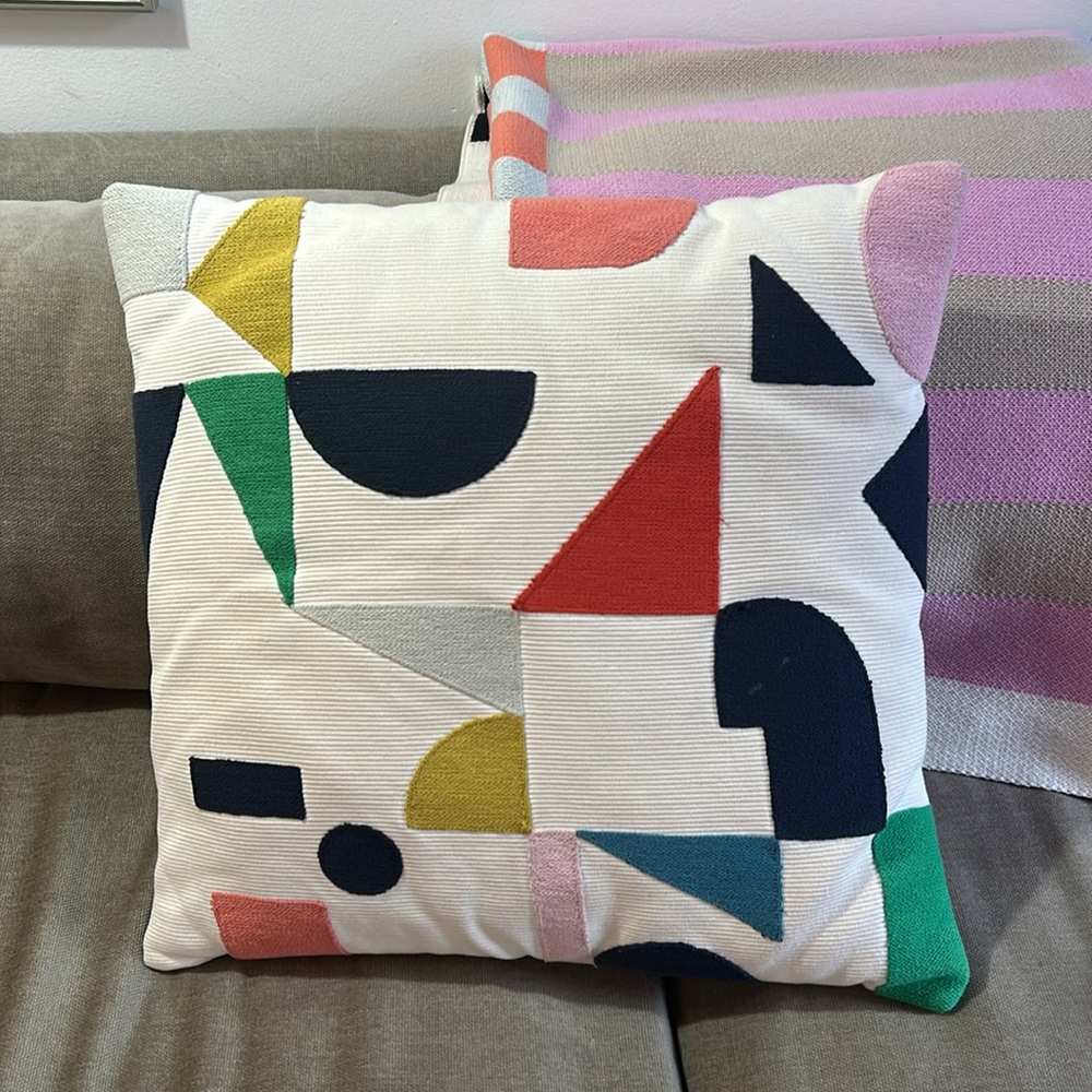 Geometric Art Deco Throw Pillow Cover